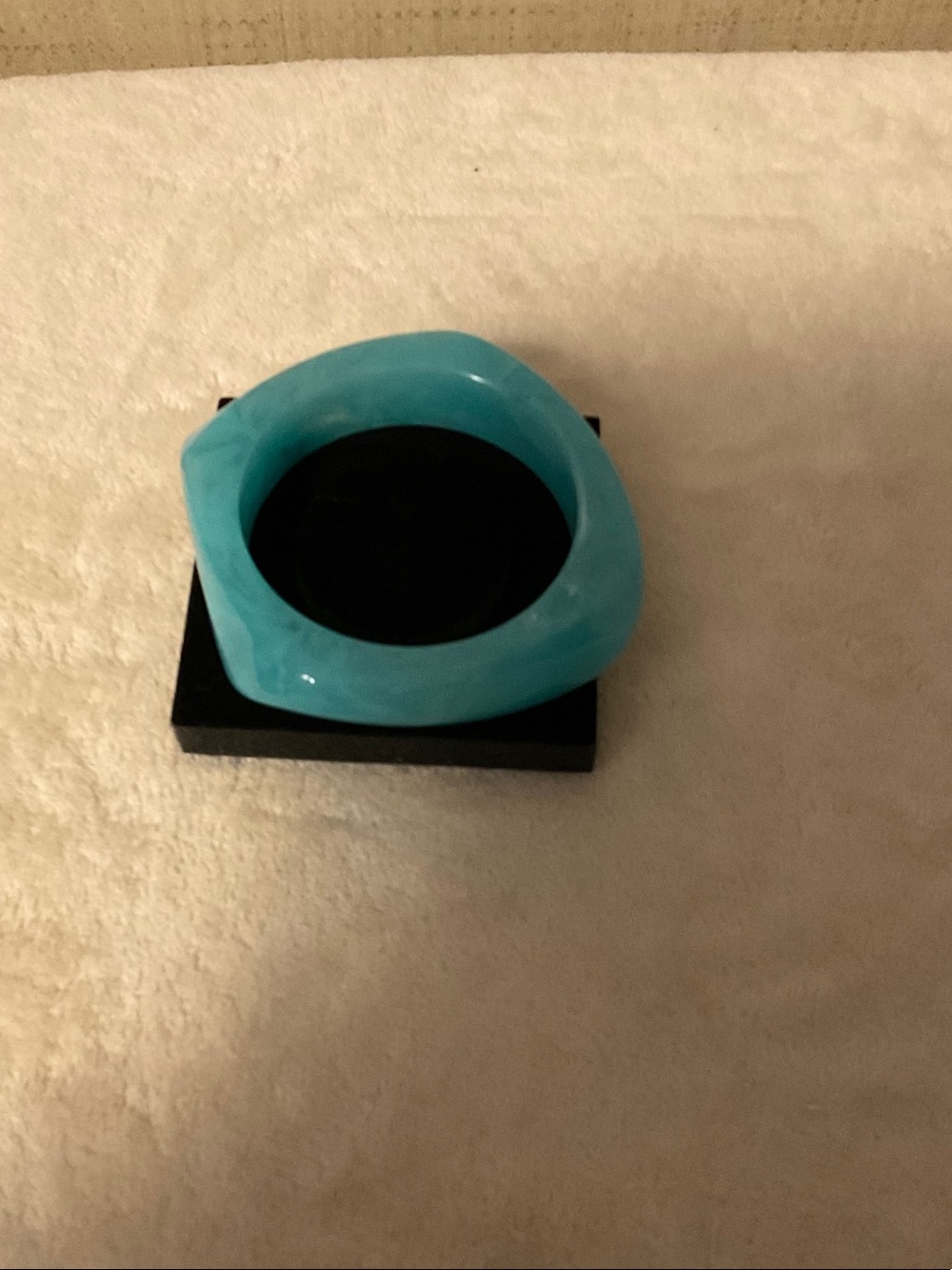 Bright Turquoise Resin Bangle Bracelet for Women